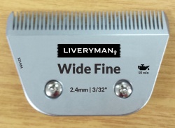 Liveryman Wide Fine Blade - clips to 2.4mm - for Harmony Plus, Libretto, Saphir and all A5 Style trimmers